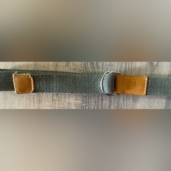 Royal Robbins size 34-36 cotton khaki green/gray adjustable canvas belt - Picture 6 of 12